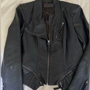 BLANKNYC Faux Leather Motto Jacket S